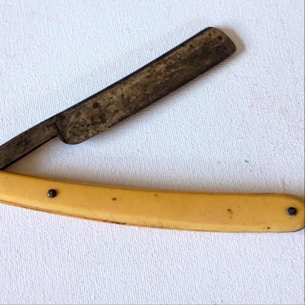 Antique Tennis Solingen Straight Razor